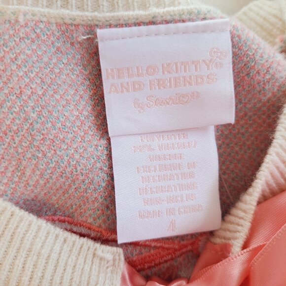 Sanrio Hello Kitty Retro Floral Cardigan With Bishop Sleeves Ribbon Tie Size 4XL - Picture 8 of 10